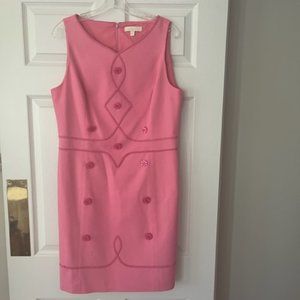 ETCETERA SLEEVELESS SHEATH PINK DRESS